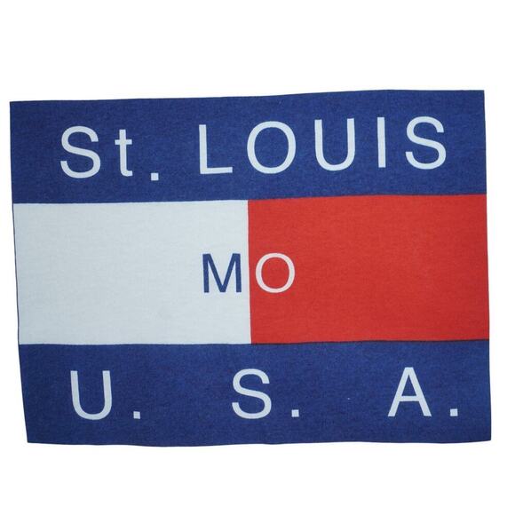 Vintage 90s St. Louis MO USA T-Shirt Brooks Heavyweight Made in Mexico Tee L - Picture 3 of 5